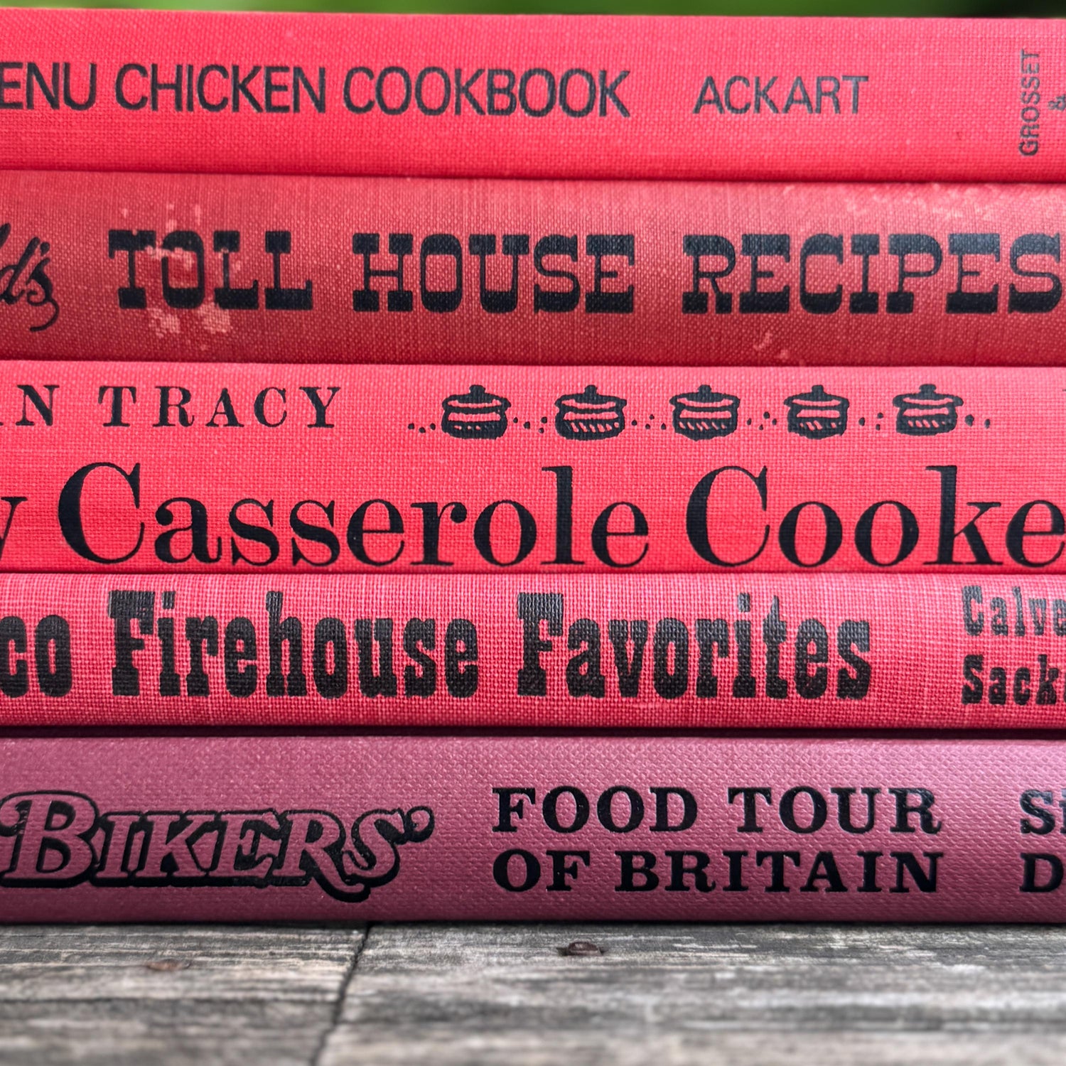 Red and Black Vintage Cookbook Set