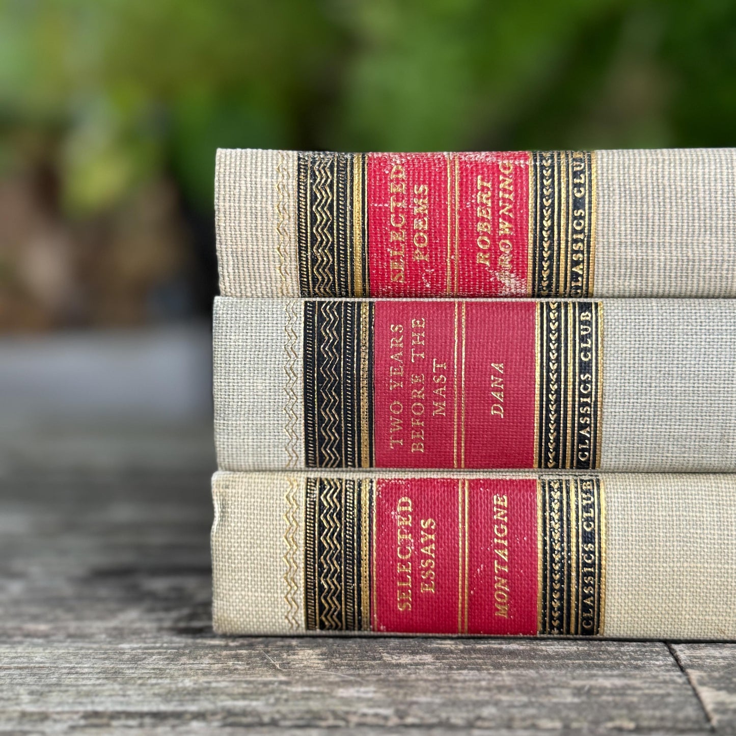 Vintage Classics Club Books, Montaigne, Robert Browning, Dana