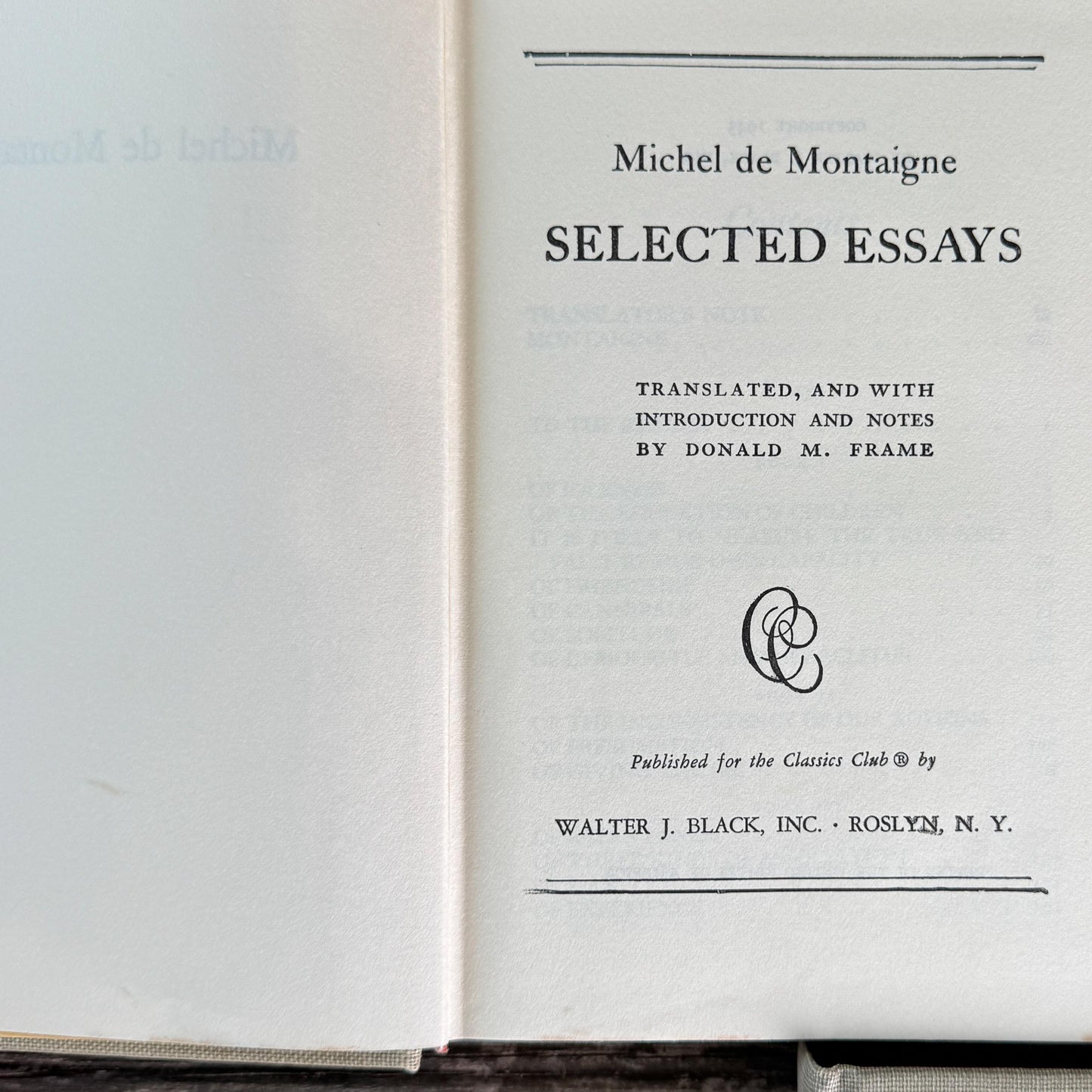 Vintage Classics Club Books, Montaigne, Robert Browning, Dana