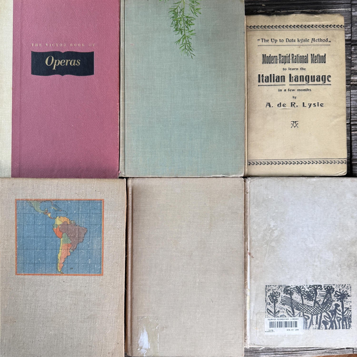 Old Neutral Beige and Black Book Bundle for Cozy Shelf Styling