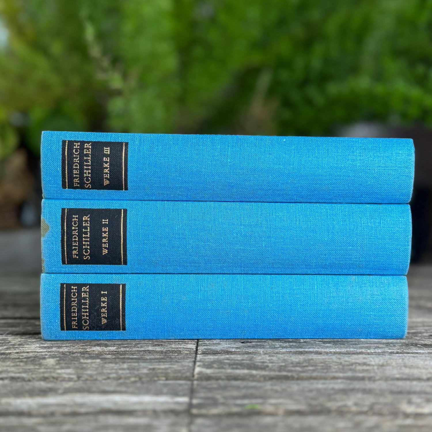 German Vintage Schiller's Works, 3-Volume Set, 1981