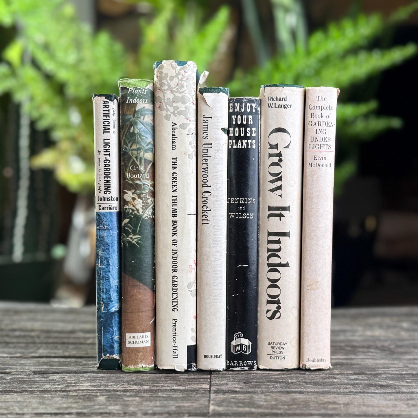 Vintage Indoor Gardening Green Book Bundle