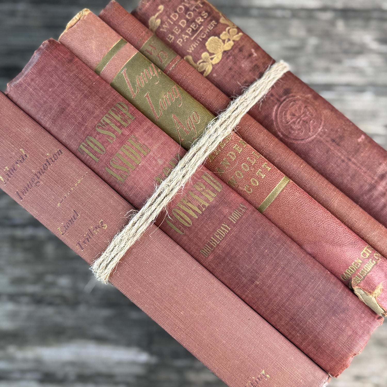 Pink And Purple Vintage Book Bundles