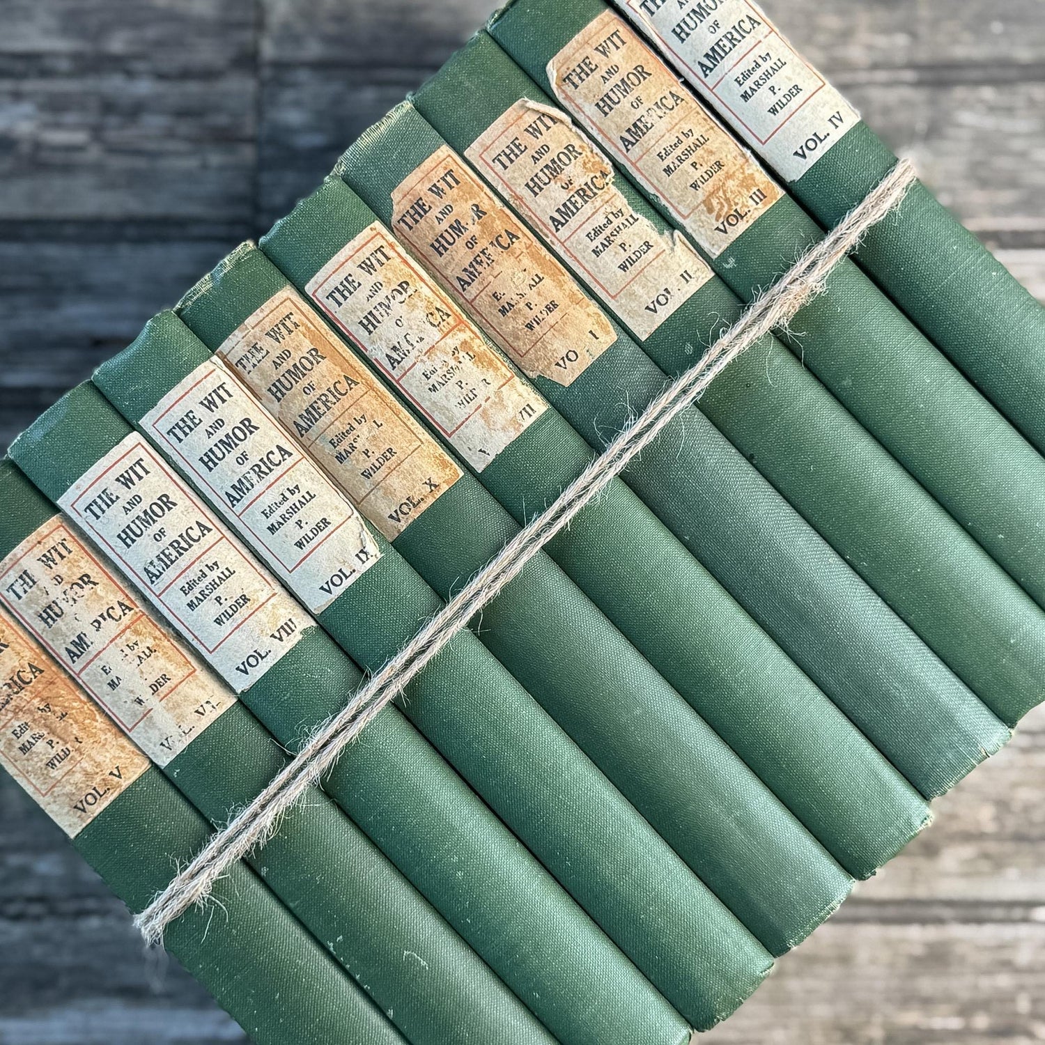 Green Vintage Book Bundles