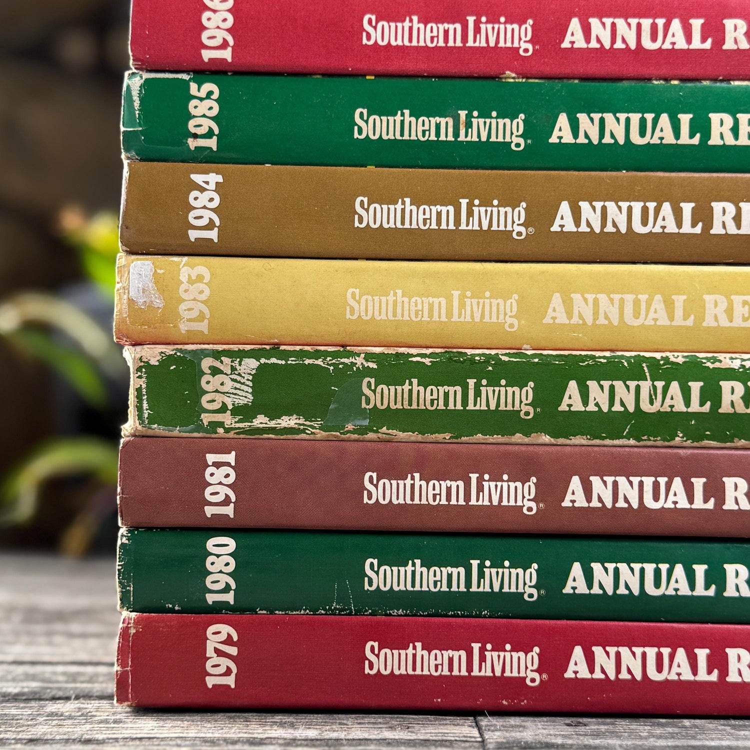 Southern Living Annual Recipes Cookbook Set, 1979-1989