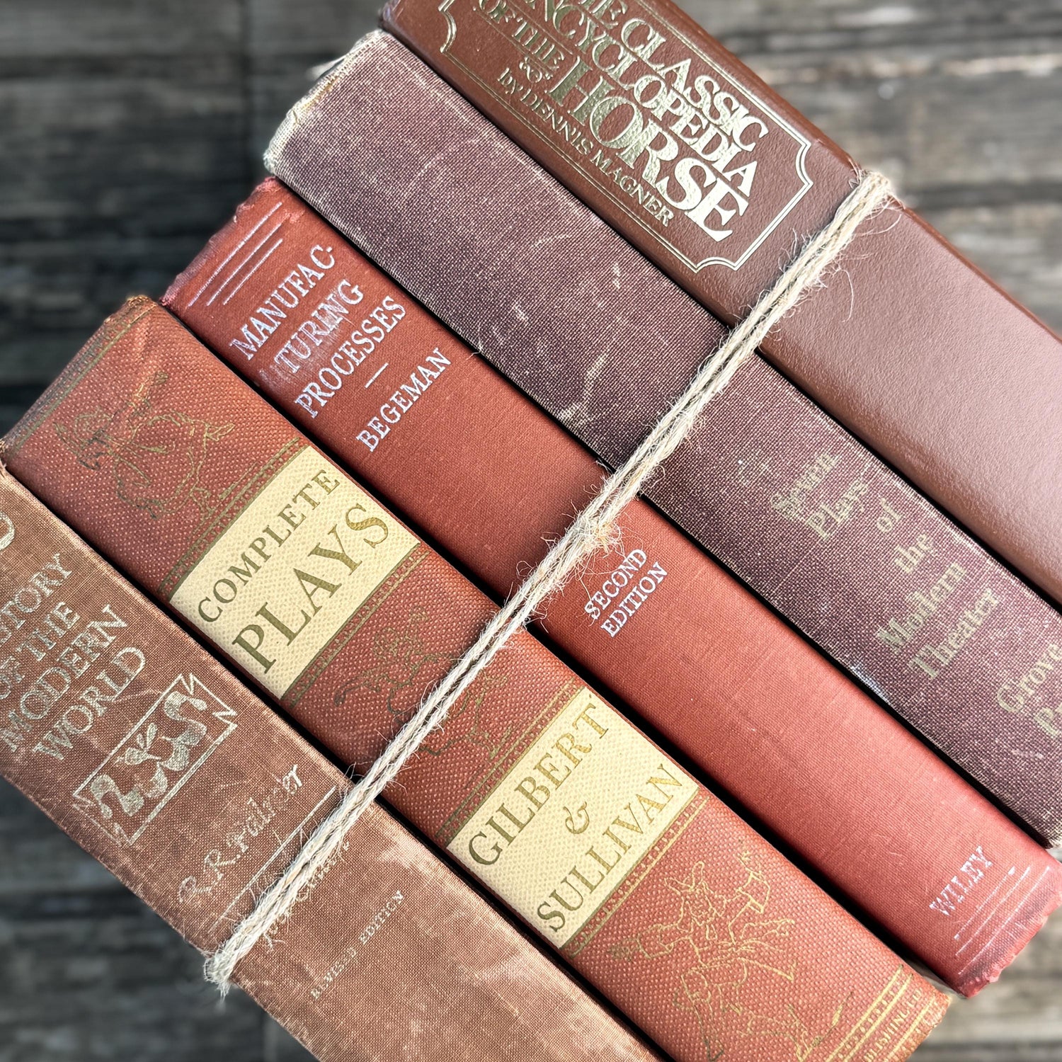 Orange Vintage Book Bundles