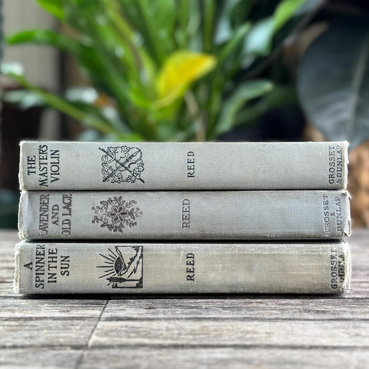 Antique Blue Books Set, Myrtle Reed Hardcover Collection (1902-1904)