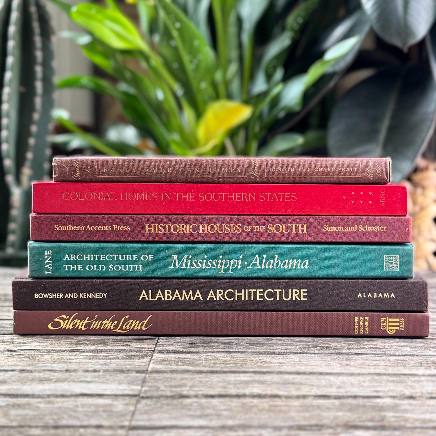 Set of 6 Southern Architecture & Historic Homes Coffee Table Books