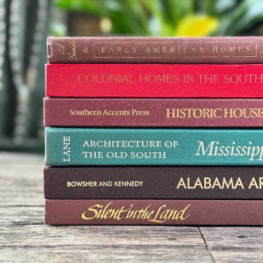 Set of 6 Southern Architecture & Historic Homes Coffee Table Books