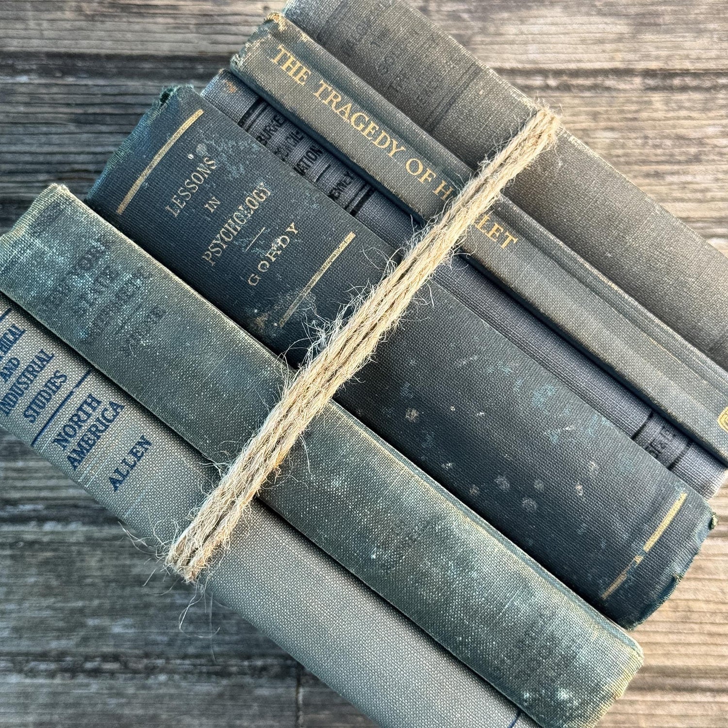 Green Vintage Book Bundles