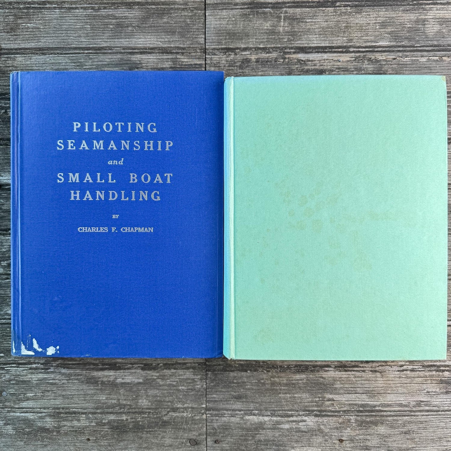 Vintage Blue and Green Coffee Table Books For Decor, Art, Gardening, Culture