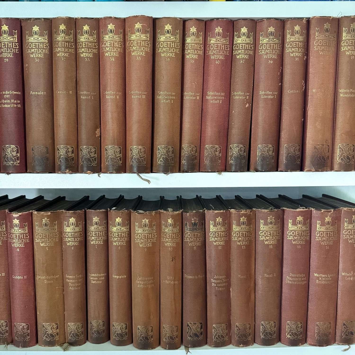 Goethe's Complete Works, 40 Volumes, 1902, German-Language