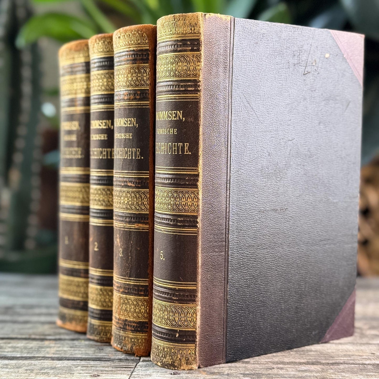 Antique European Leather Books, Theodor Mommsen, 1907