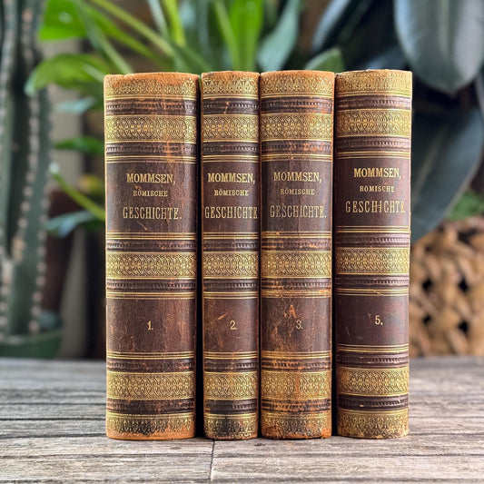 Antique European Leather Books, Theodor Mommsen, 1907