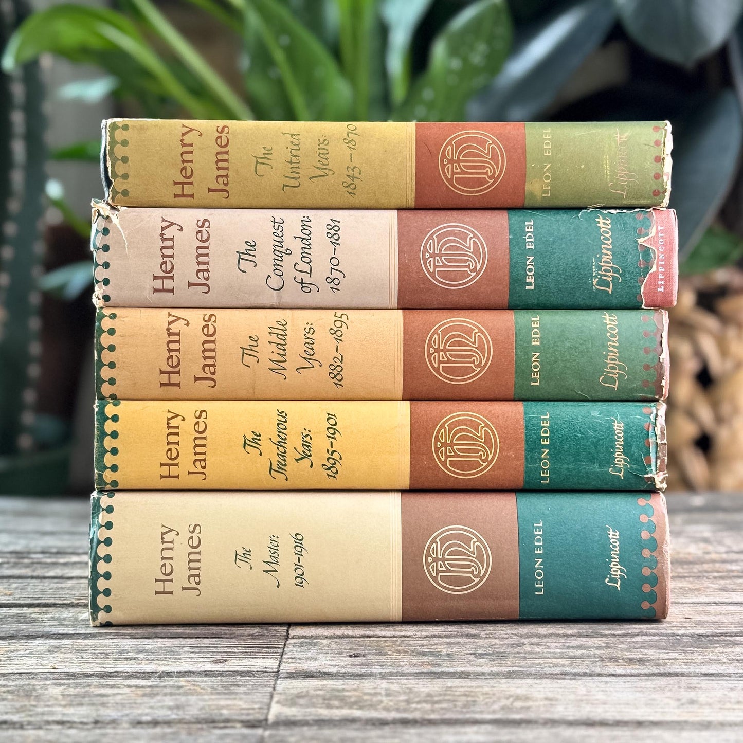 Leon Edel Henry James Biography, Complete 5-Volume First Edition Set, Pulitzer Prize