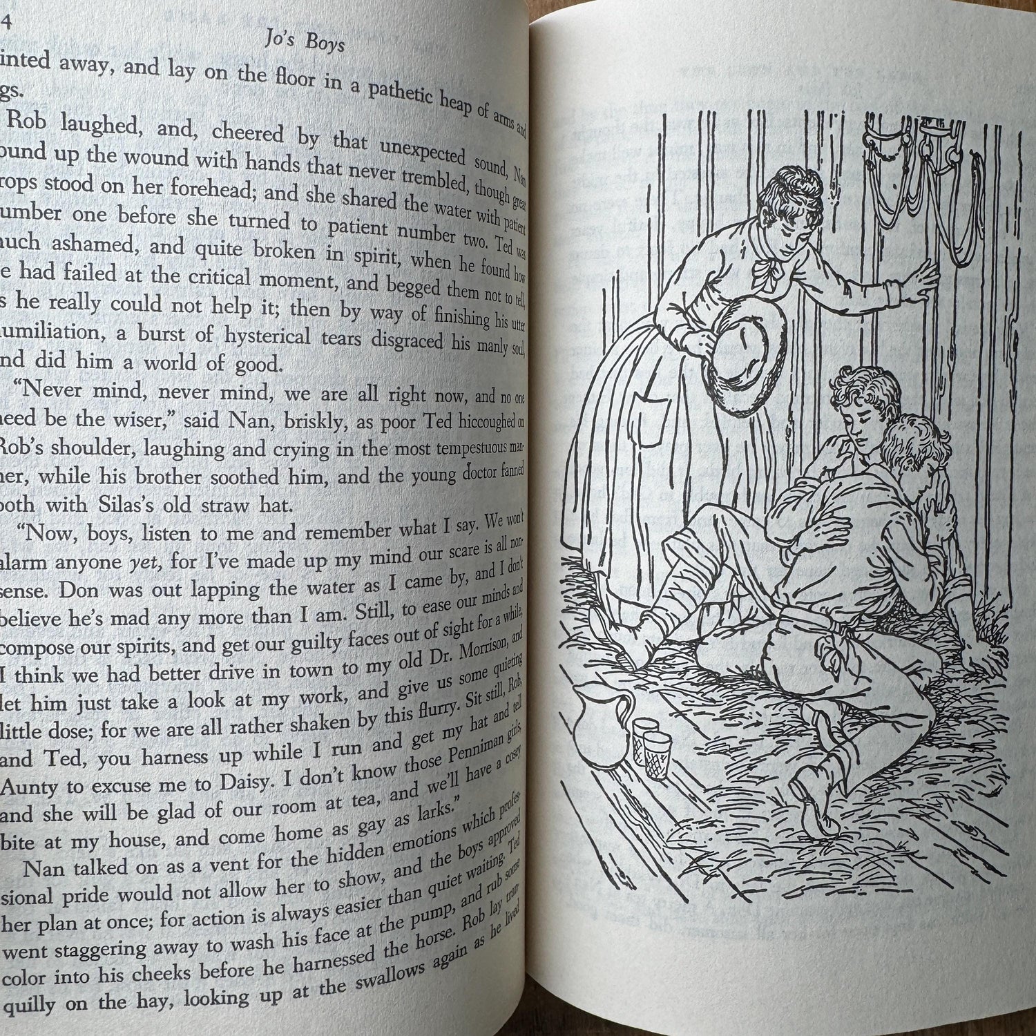 Louisa May Alcott Complete 6-Book Set, Junior Deluxe Editions, 1950s Grass Green