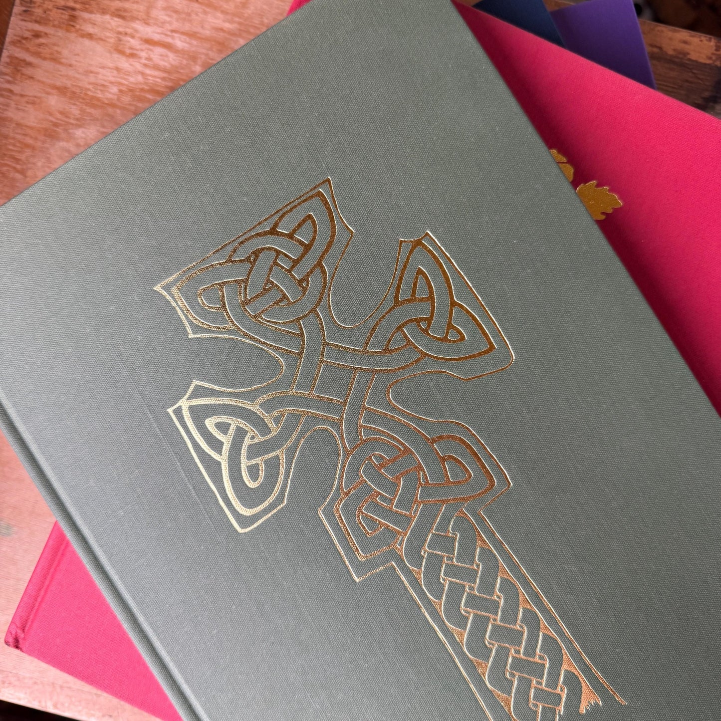 Art Treasures of the World Oversized Books With Gold Dust Jackets and Jewel-Tone Boards