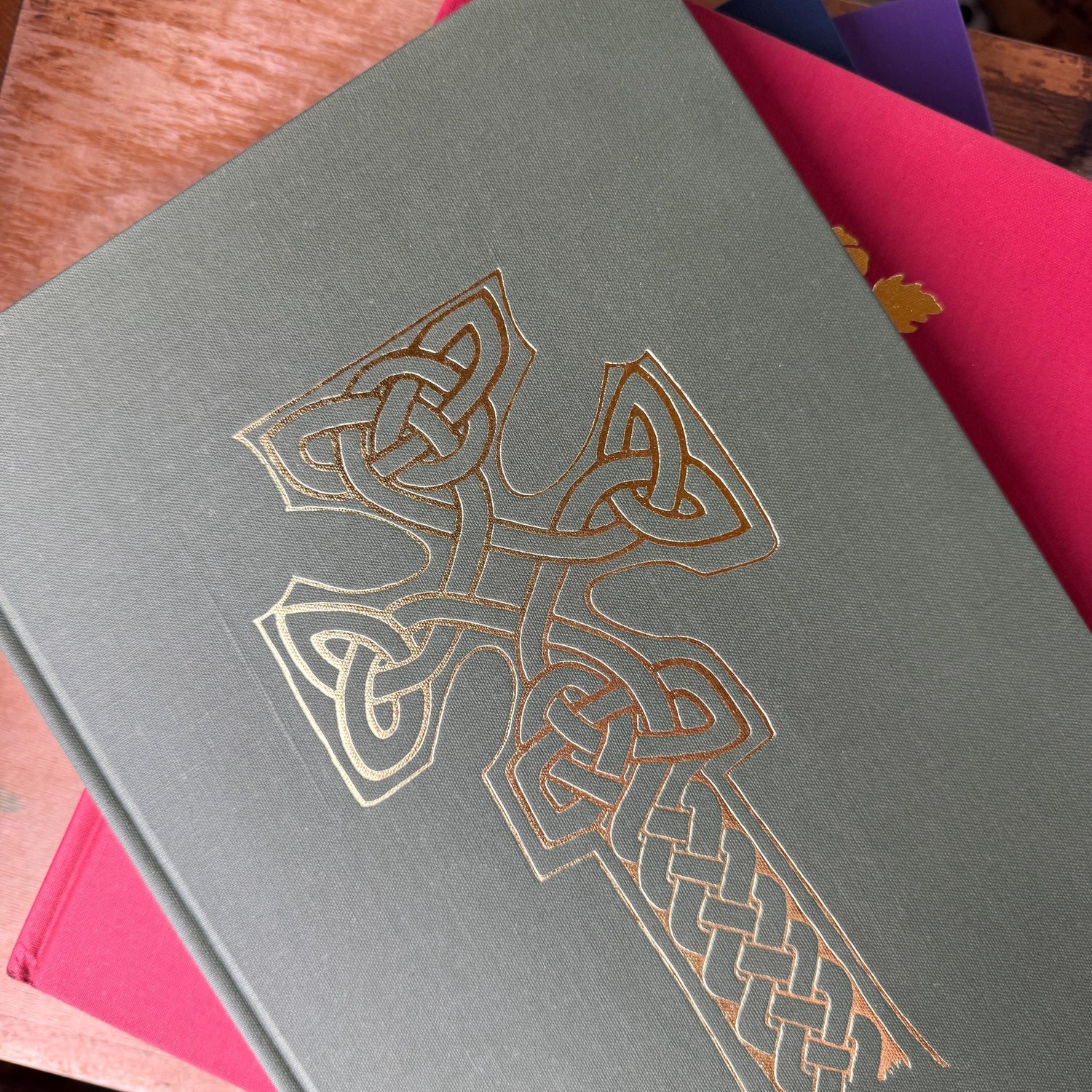 Art Treasures of the World Oversized Books With Gold Dust Jackets and Jewel-Tone Boards