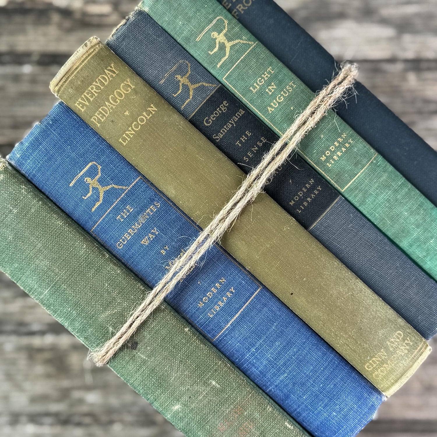 Green Vintage Book Bundles