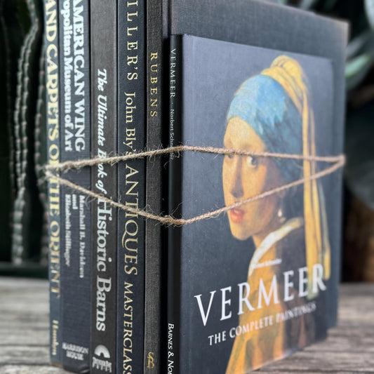Black Vintage Coffee Table Books for Styling