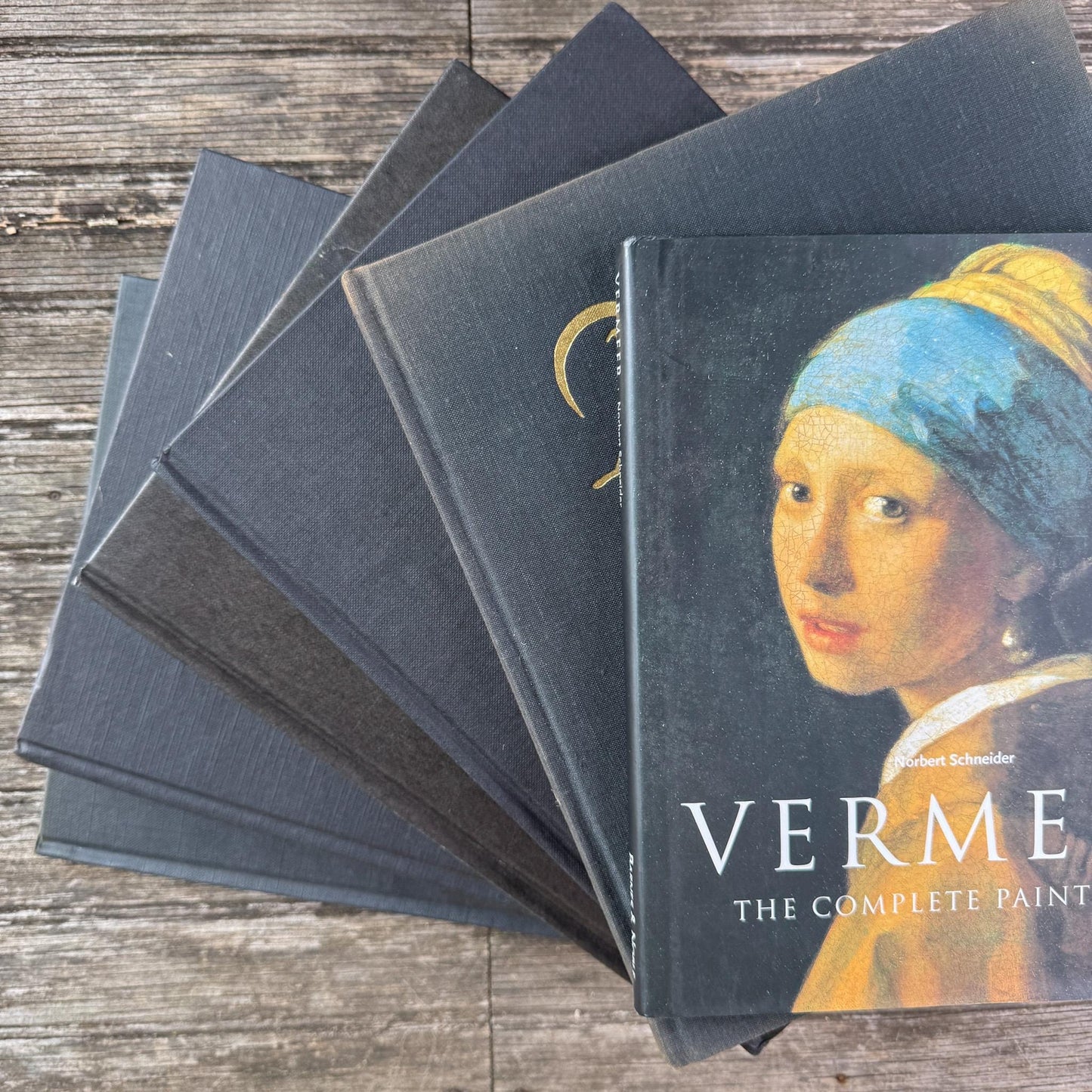 Black Vintage Coffee Table Books for Styling