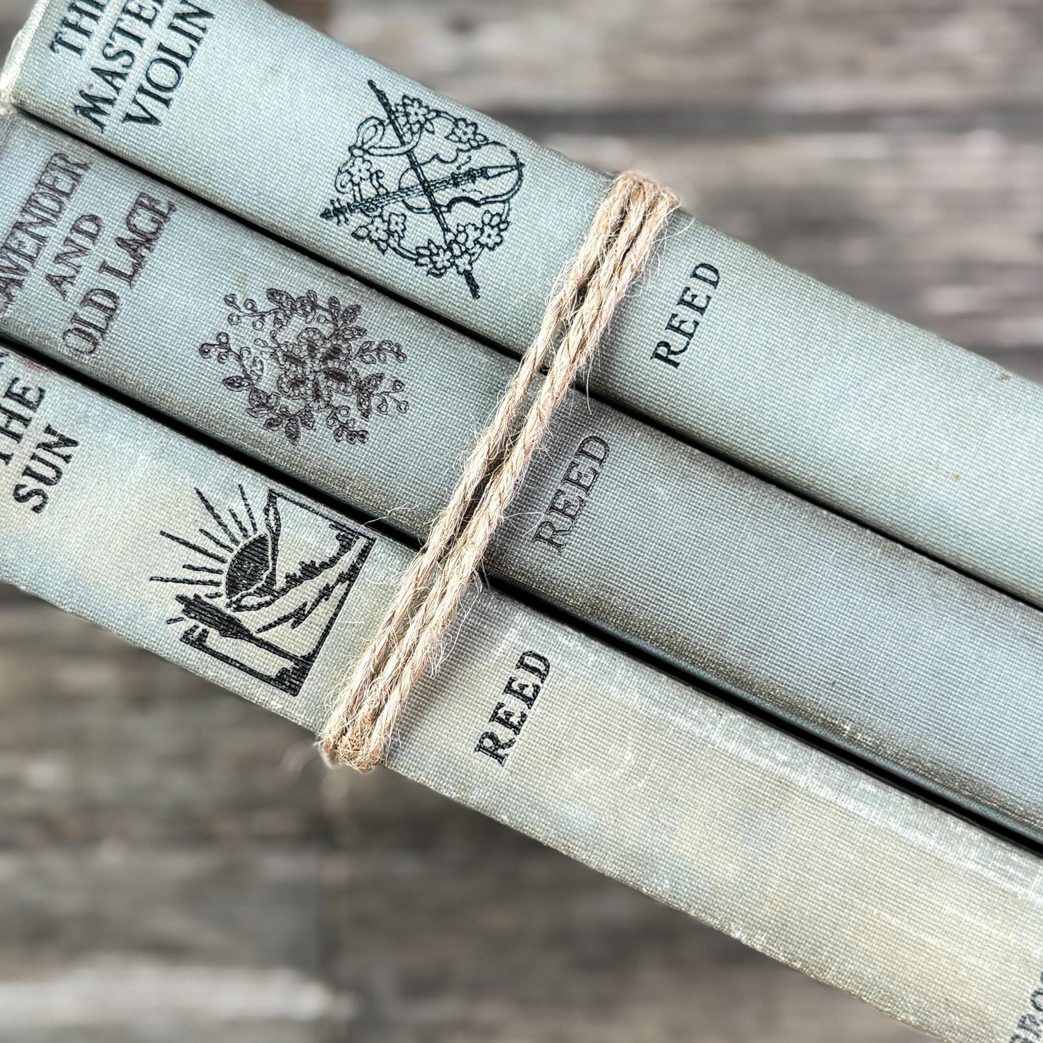 Antique Blue Books Set, Myrtle Reed Hardcover Collection (1902-1904)