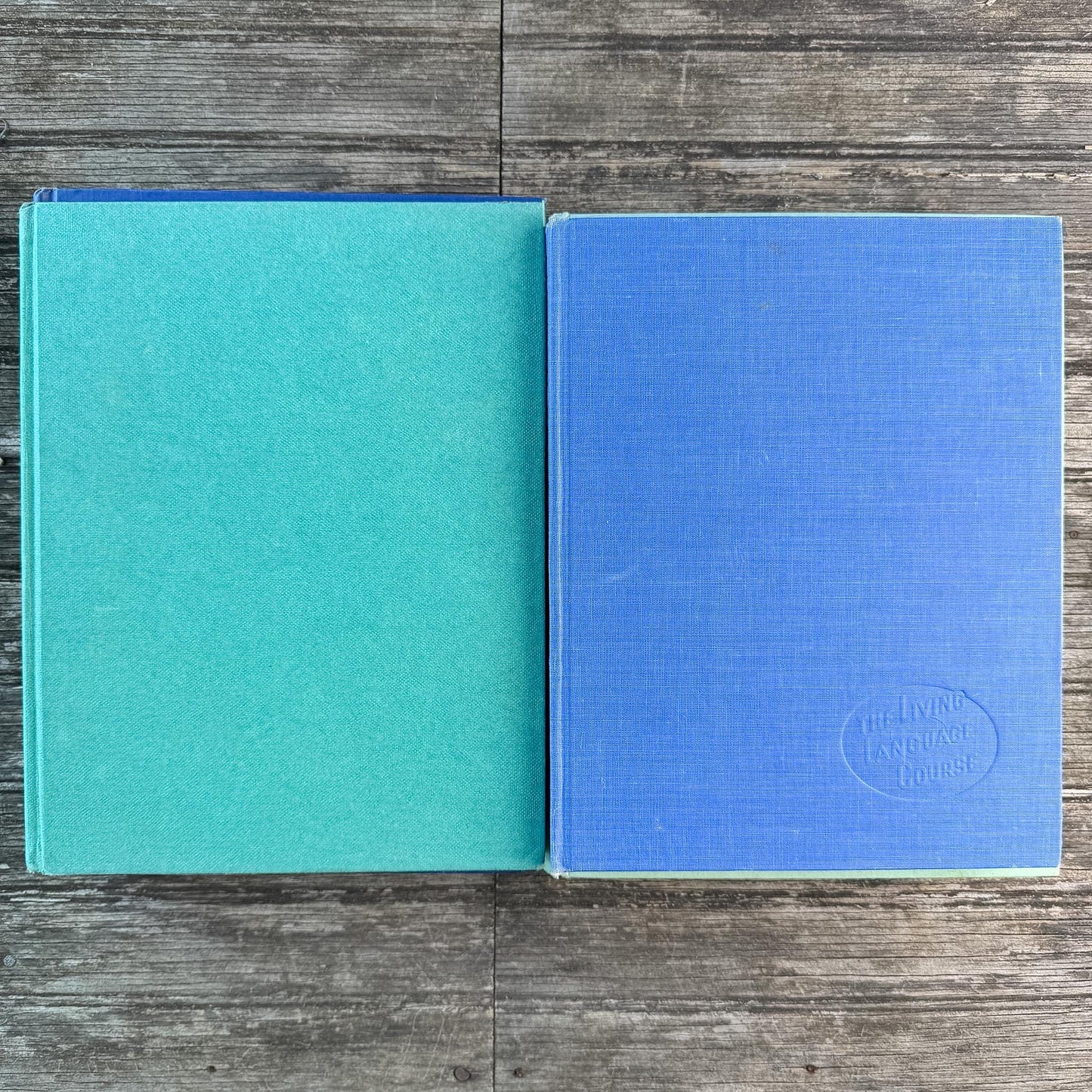 Vintage Blue and Green Coffee Table Books For Decor, Art, Gardening, Culture