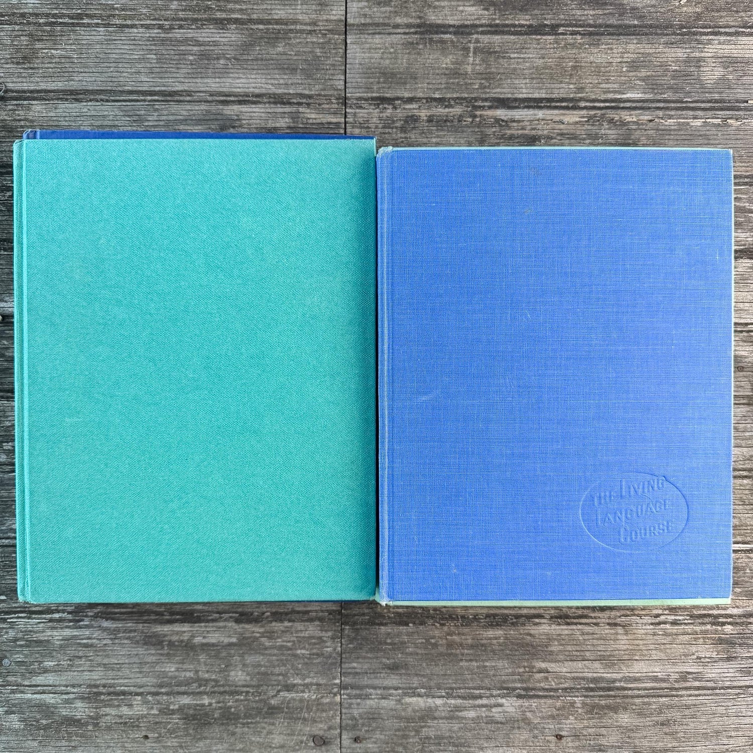 Vintage Blue and Green Coffee Table Books For Decor, Art, Gardening, Culture