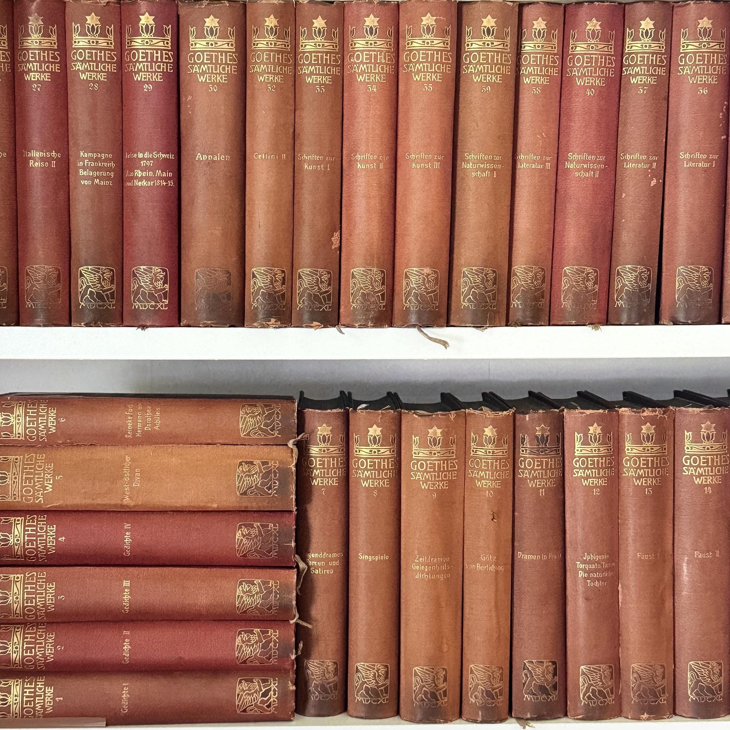 Goethe's Complete Works, 40 Volumes, 1902, German-Language