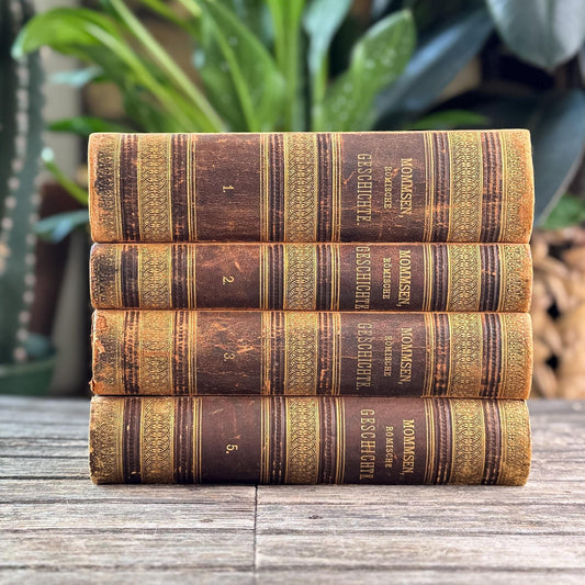 Antique European Leather Books, Theodor Mommsen, 1907