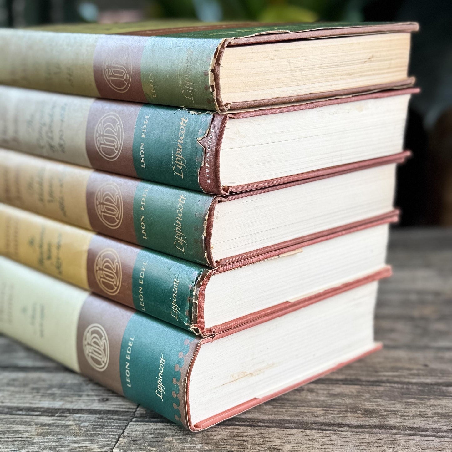 Leon Edel Henry James Biography, Complete 5-Volume First Edition Set, Pulitzer Prize