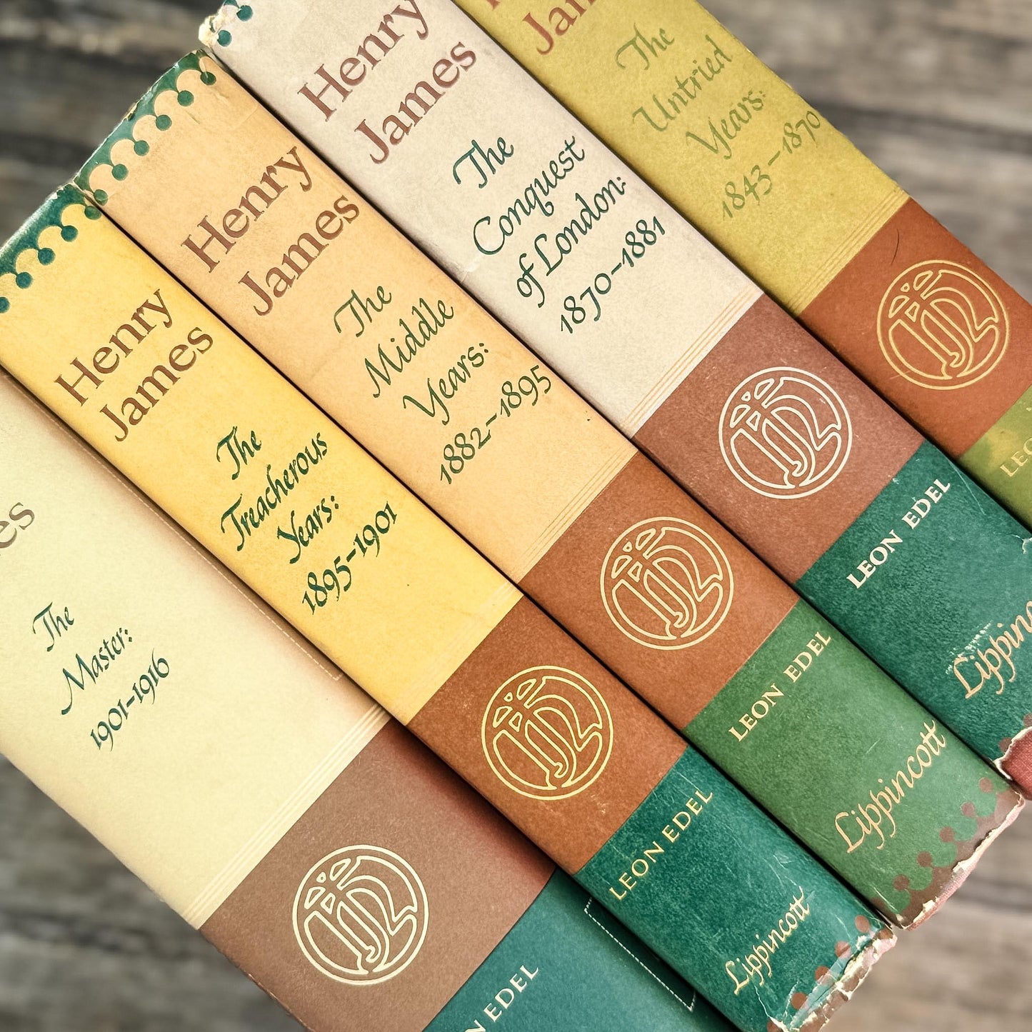 Leon Edel Henry James Biography, Complete 5-Volume First Edition Set, Pulitzer Prize