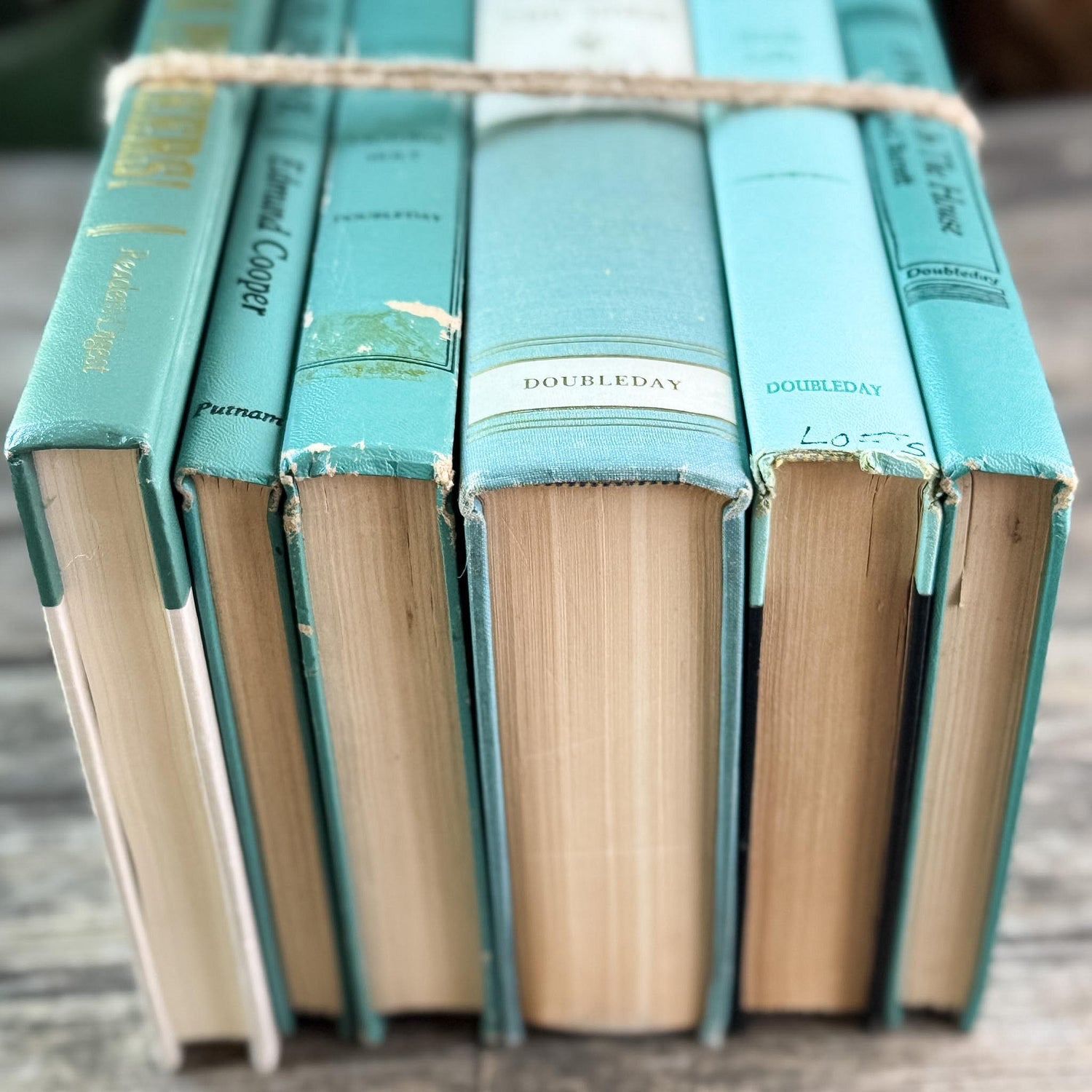 Teal and Mint Mid Century Modern Book Set