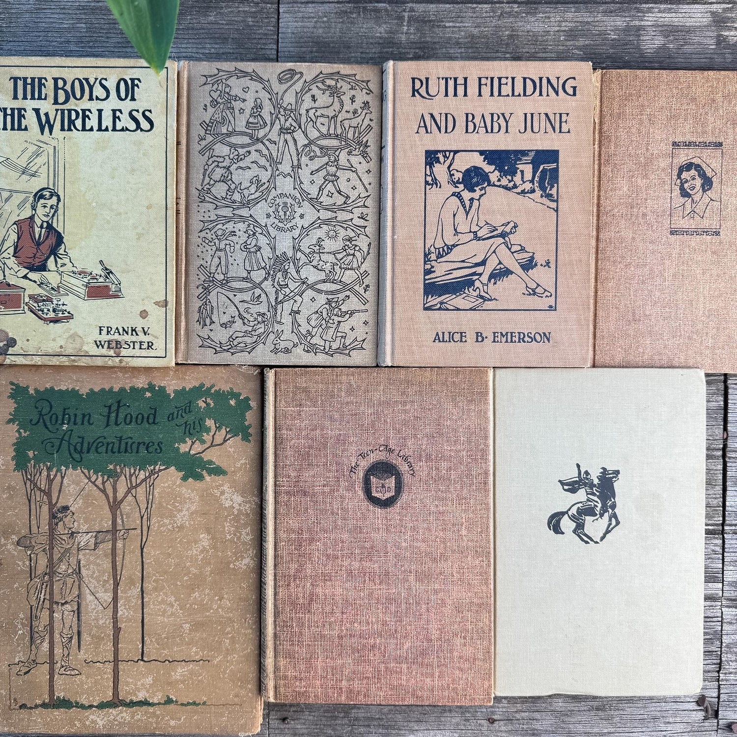 Antique Neutral Children's Book Bundle For Decor
