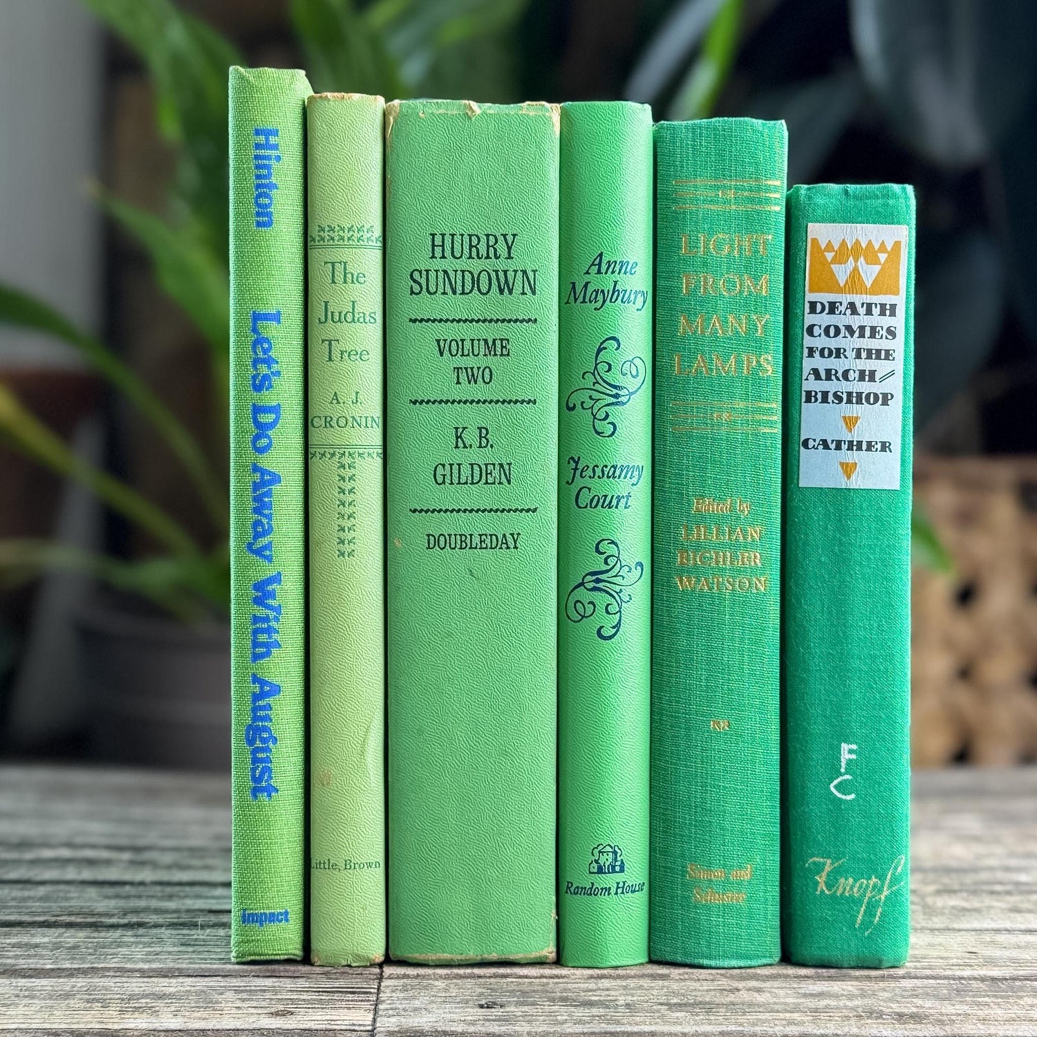 Bright Spring Green Book Bundle for Shelf Styling