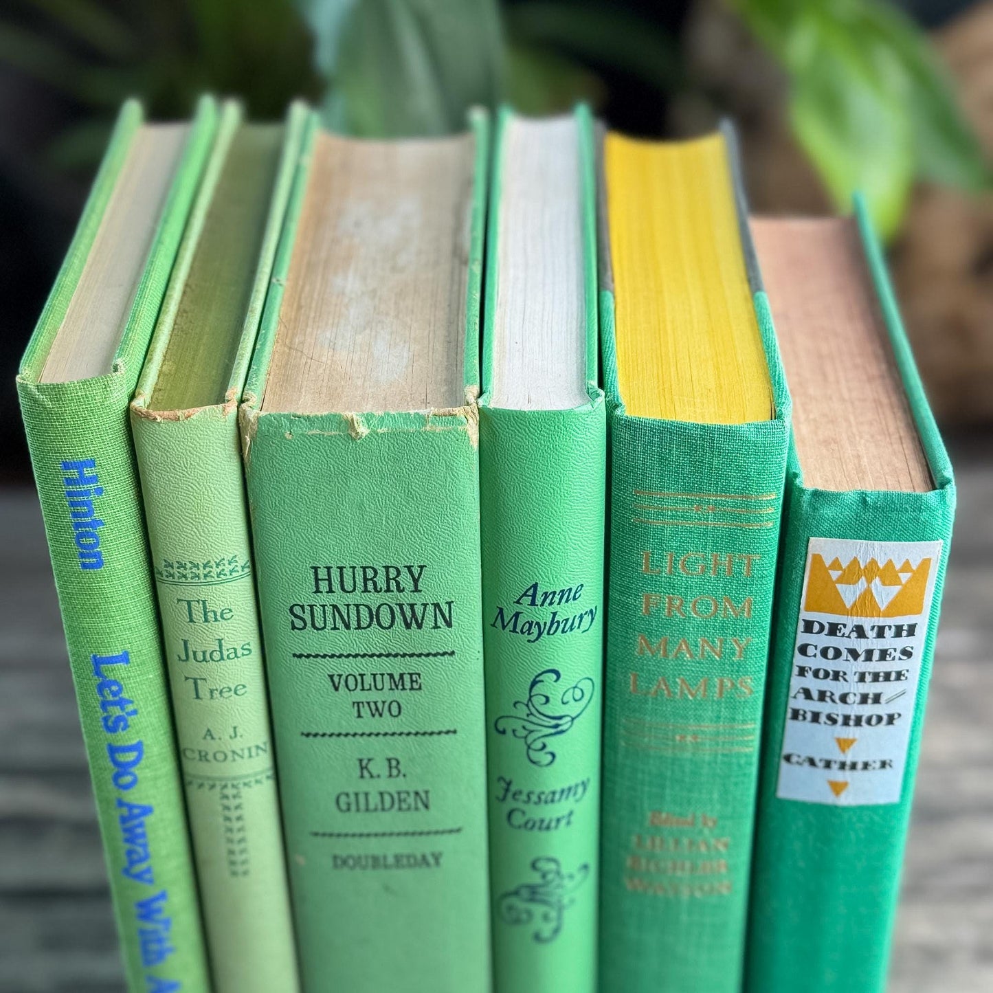 Bright Spring Green Book Bundle for Shelf Styling