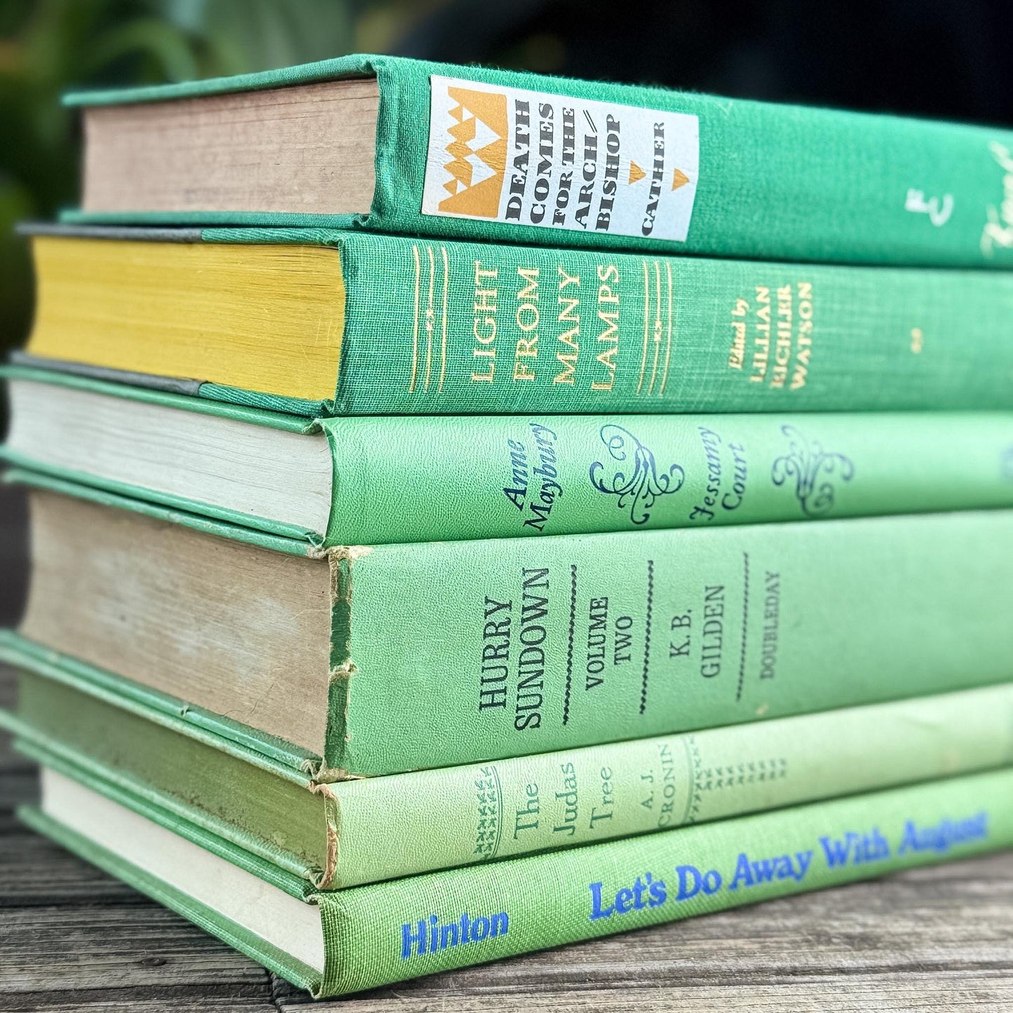 Bright Spring Green Book Bundle for Shelf Styling