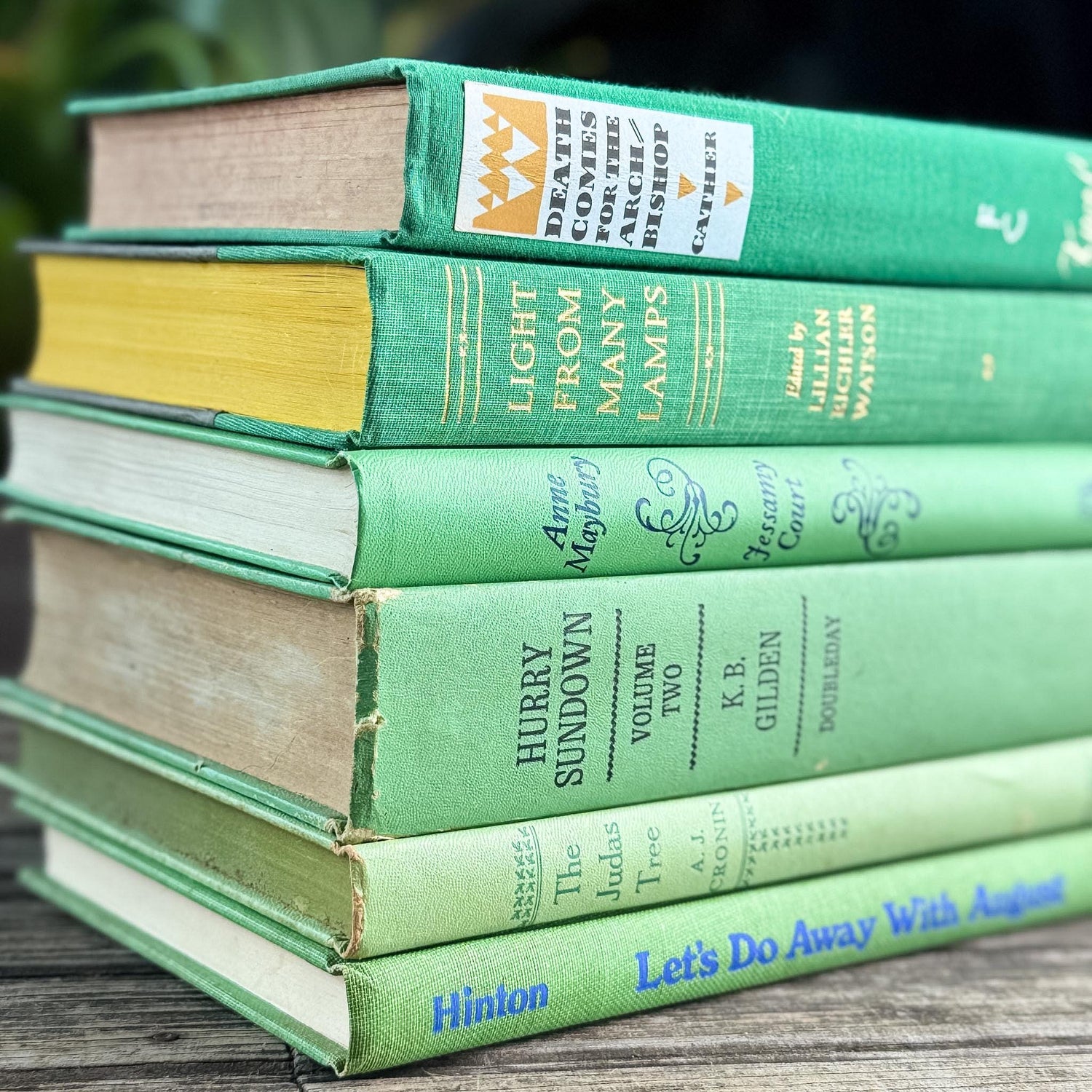 Bright Spring Green Book Bundle for Shelf Styling