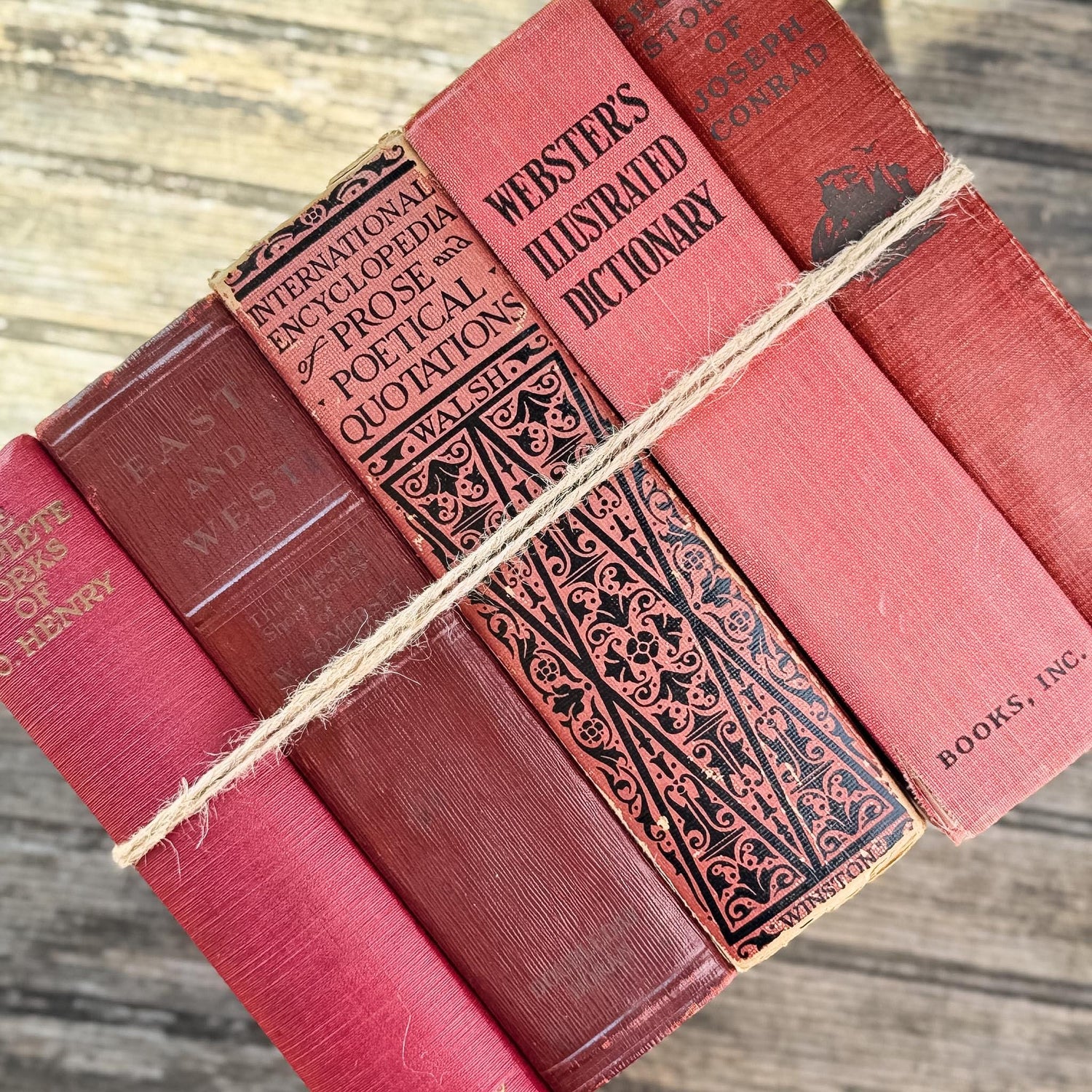 Red Vintage Book Bundles