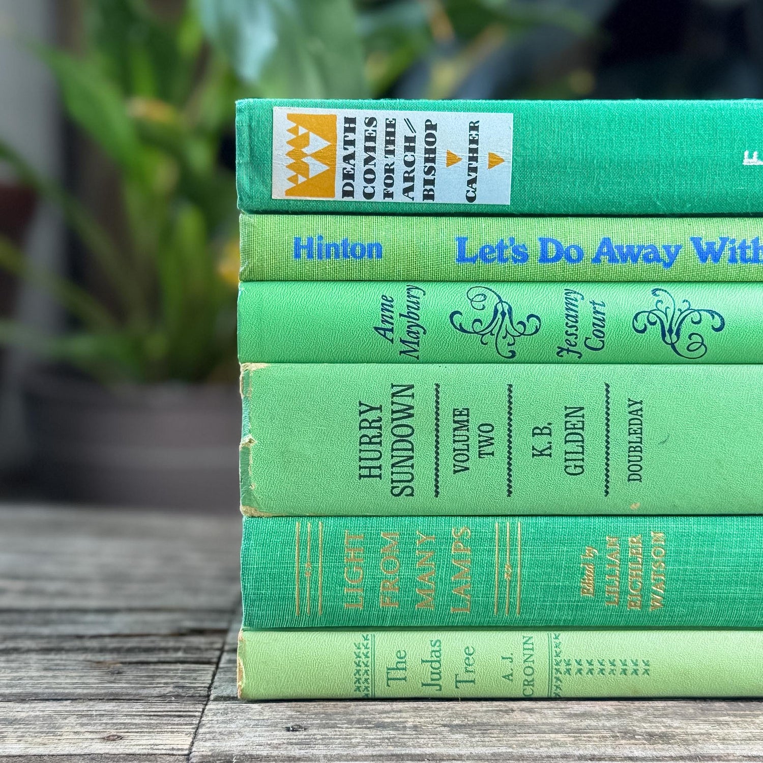 Bright Spring Green Book Bundle for Shelf Styling