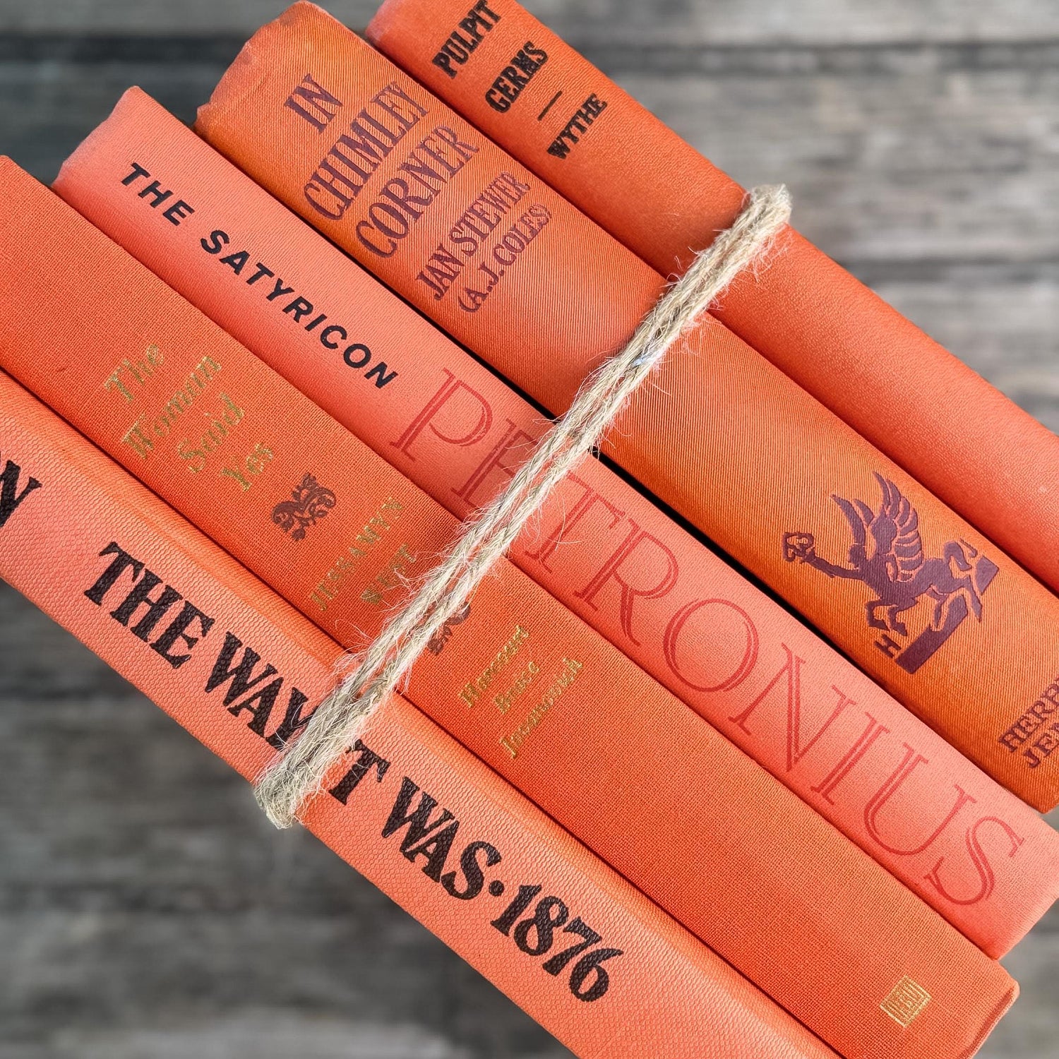 Orange Vintage Book Bundles