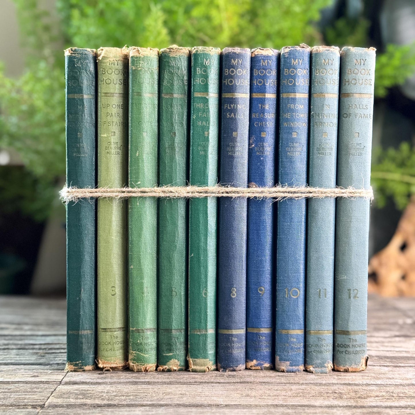 My Book House, Ombre Blue to Green Partial Set, 1937