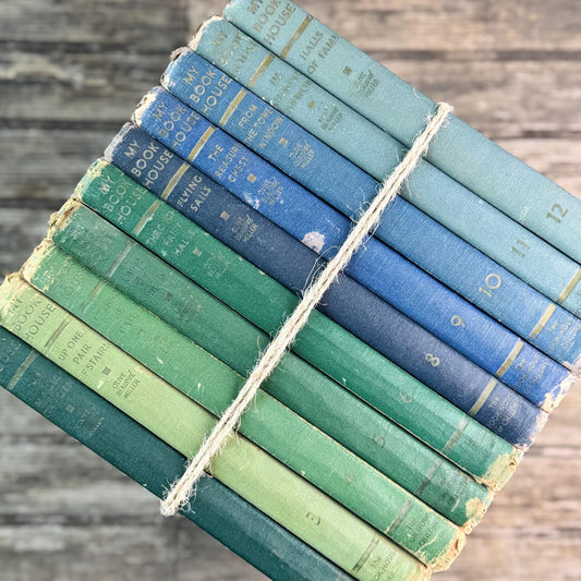 My Book House, Ombre Blue to Green Partial Set, 1937