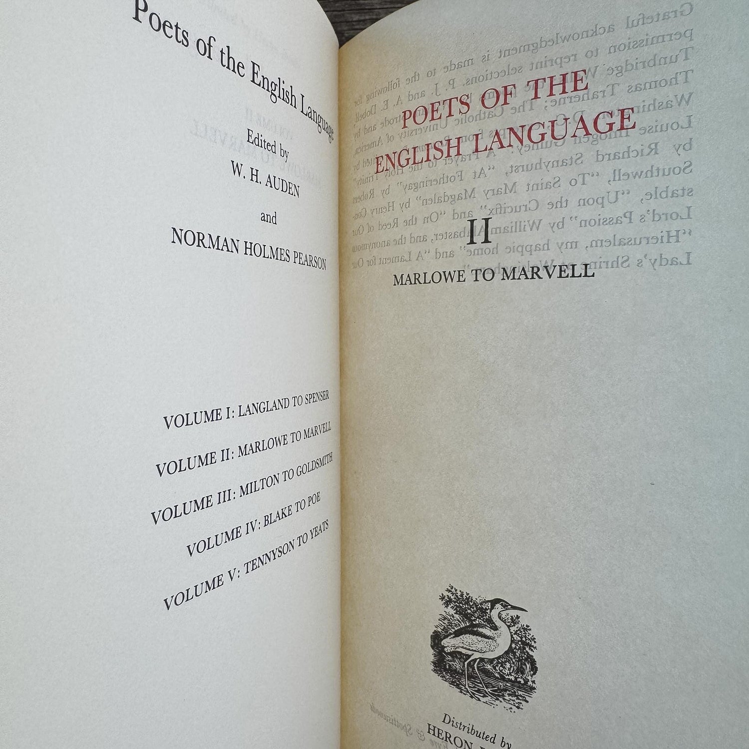 Ornate Vintage Gold and Silver Poets of the English Language Book Set