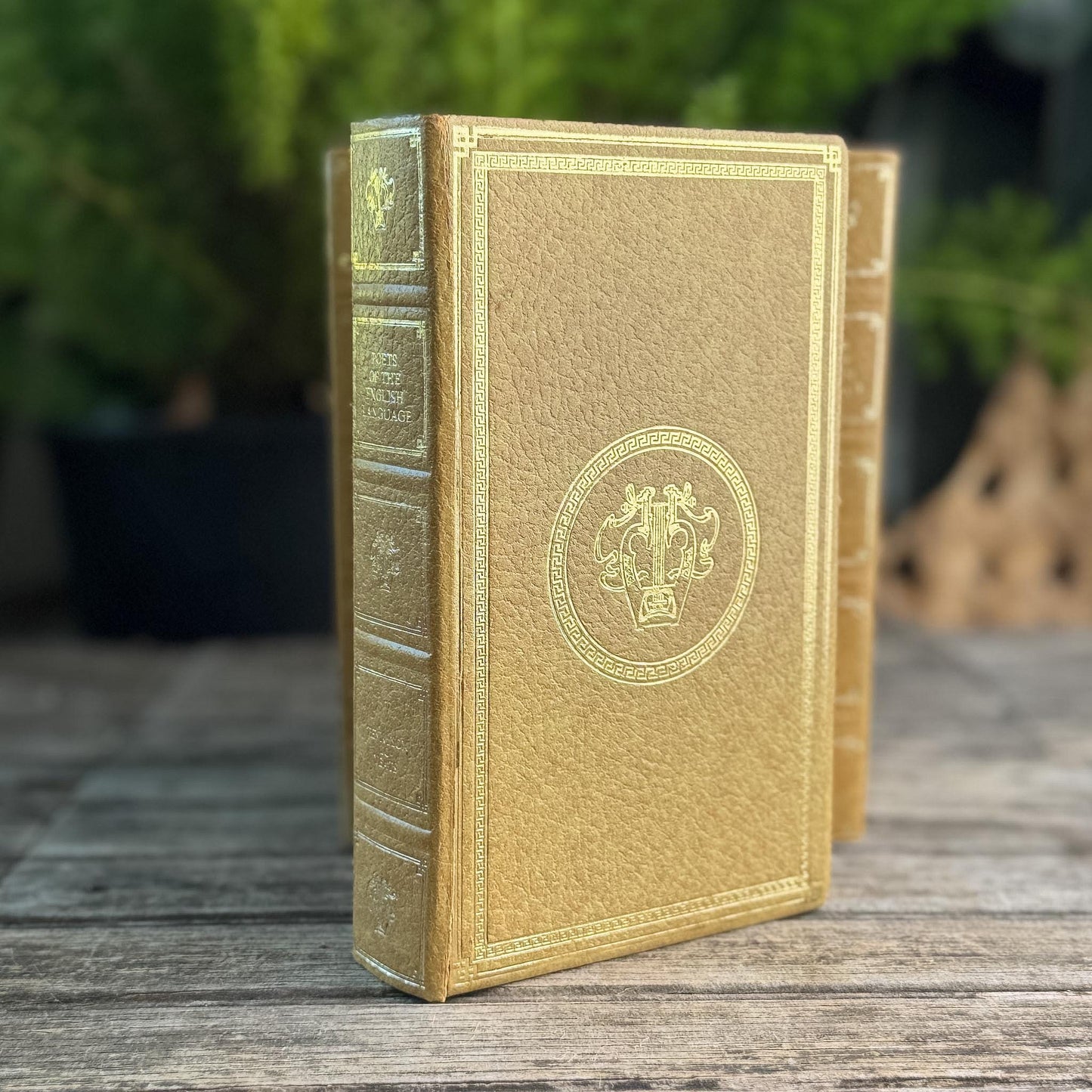 Ornate Vintage Gold and Silver Poets of the English Language Book Set