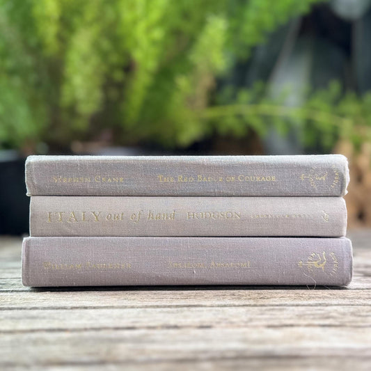 Minimalist Gray Small Vintage Book Bundle