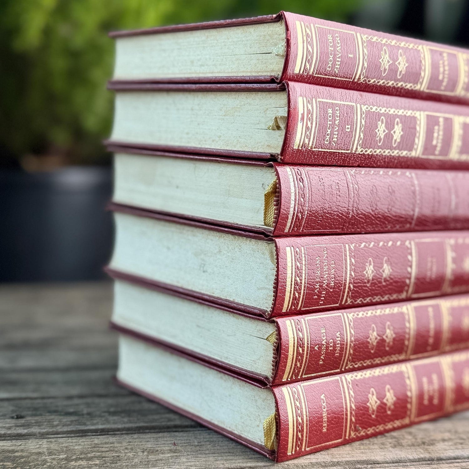 Vintage Red & Gold Twentieth Century Classics Set of Six
