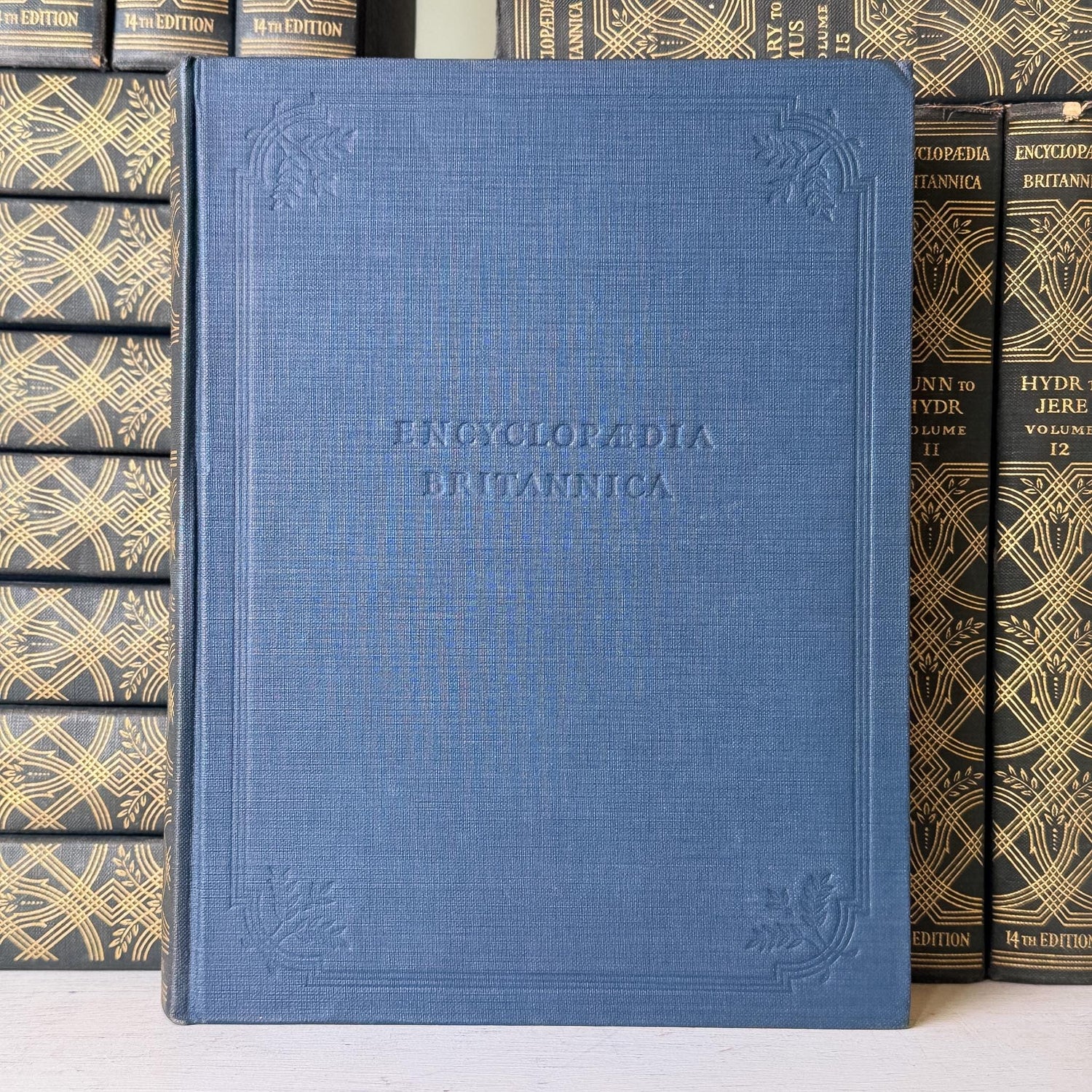 1932 Encyclopedia Britannica, 14th Edition, 1932, Complete Set, Large Blue and Gold Book Set