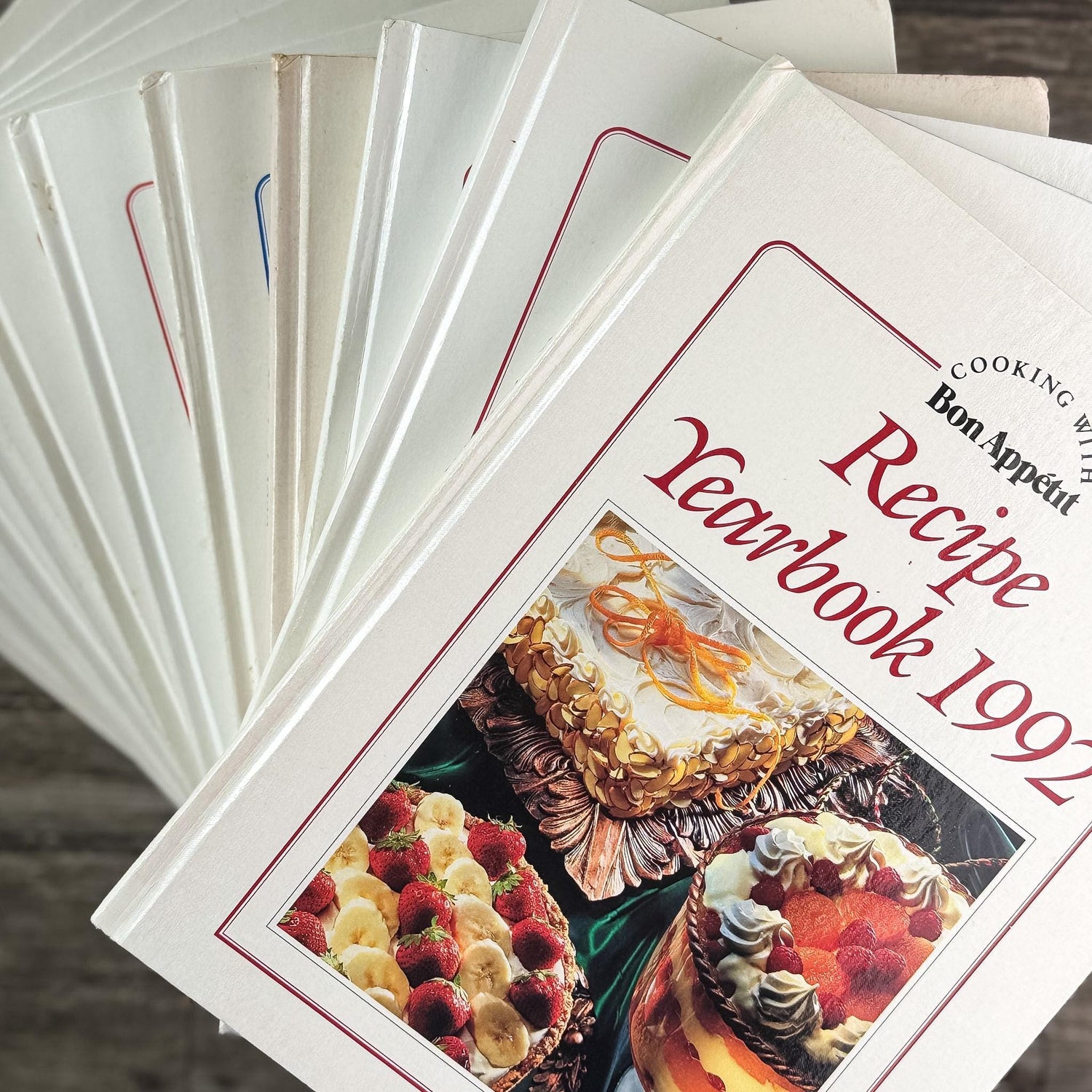 Cooking With Bon Appetit White Cookbook Bundle, 1898-1991