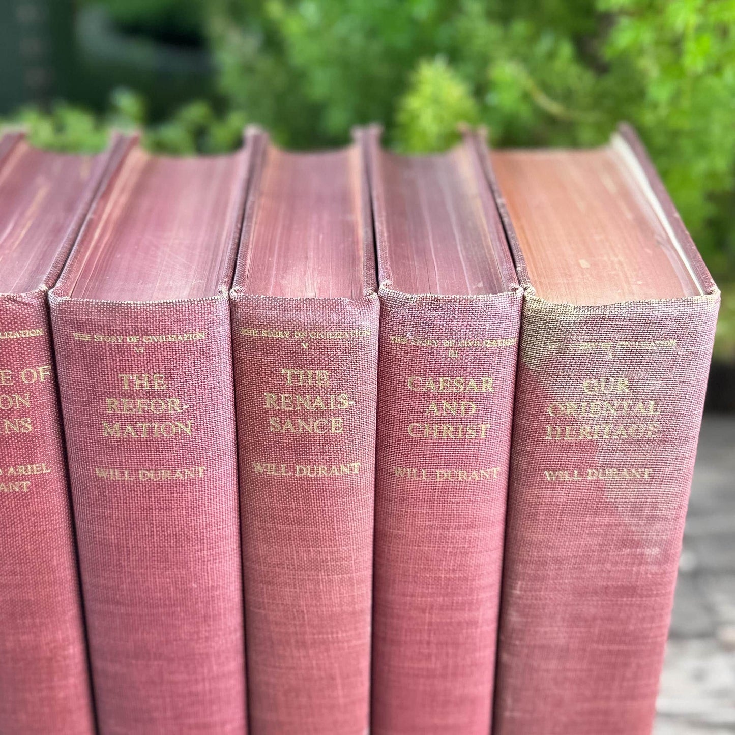The Story of Civilization, Will and Ariel Durant, Red Partial Set